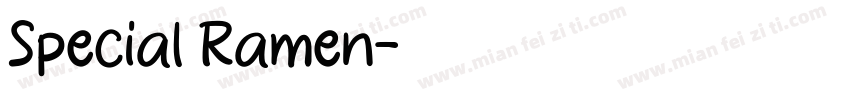 Special Ramen字体转换